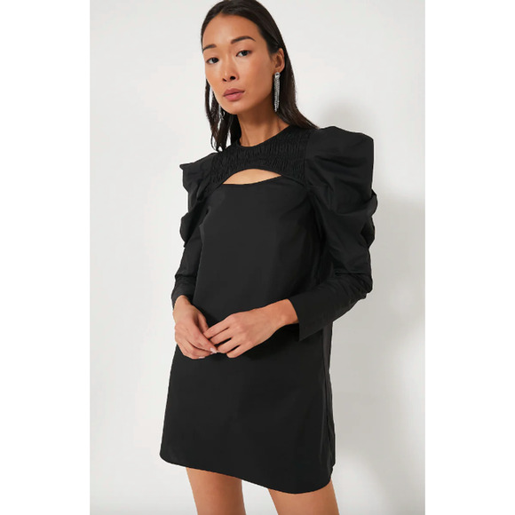 Hyacinth House Tuckernuck Keyhole Beckett Puff Shoulder Mini Dress NWT Medium - Picture 1 of 8